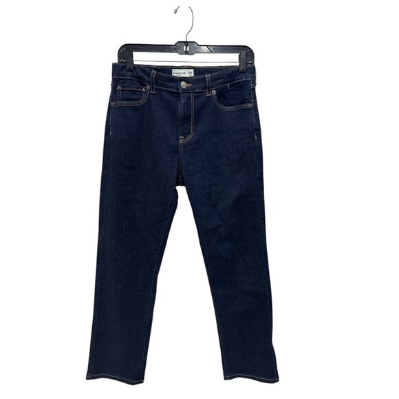 ABERCROMBIE KIDS Straight Dark Blue Short Jeans 15/16 - Picture 1 of 5